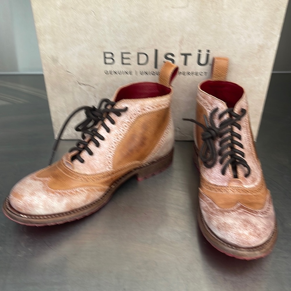 Bed Stu “Sally” burnished leather boots. New in box!